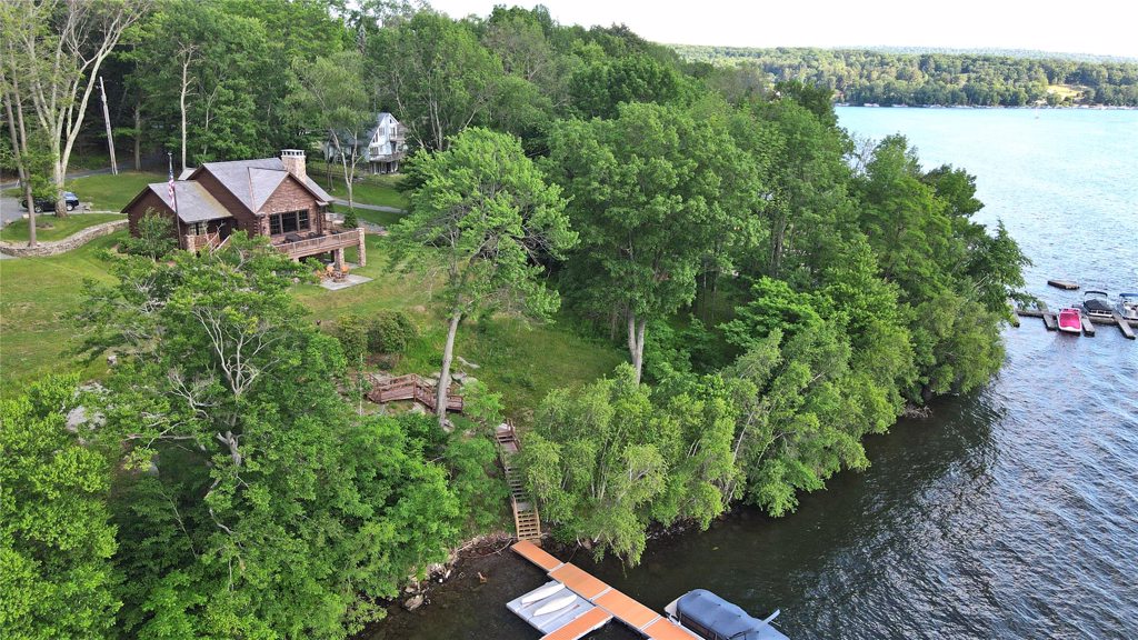 Rustic Cabin Aerial Rustic Cabin Aerial